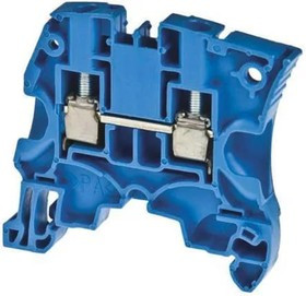 Клемма TE ZS6-BL/6 винтовой зажим, для нейтрали, 41А, 1000В, синий