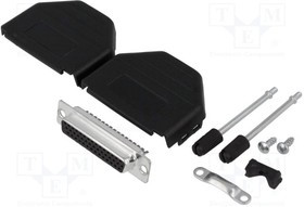 DPPK25-BK-HDS-K, Разъем D-Sub HD; PIN: 44; вилка; "мама"; пайка; на провод