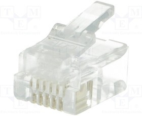 P 128, Conn RJ-12 PL 6 POS Crimp ST Cable Mount 6 Terminal 1 Port Bulk