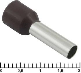 DN06012 black (3.5x12mm), Наконечник на кабель DN06012, чёрный, 3.5x12 мм, 6.0 мм2