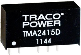 TMA 2415D, DC/DC преобразователь, 1Вт, вход 21.6-26.4В, выход 15,-15В/35мА TMA 2415D, DC/DC преобразователь, 1Вт, вход 21.6-26.4В, выход 15,-15В/35мА