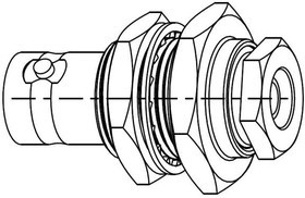 031-6332, RF Connectors / Coaxial Connectors BNC Strg Clamp Jack