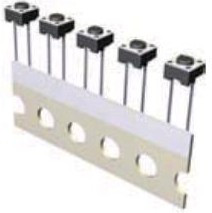 KLS7-TS6607-5.0-180-T (IT-1102-RTA), Кнопка тактовая прямая 6х6х5мм 2pin