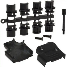 971-015-040R011, D-Sub Backshells 15P 45 DEGRE DIECAST BLACK CHROMATE