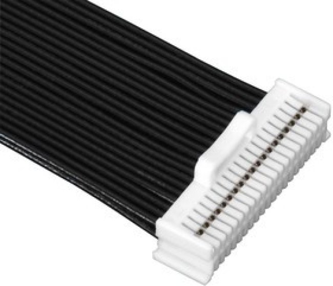 DF50S-40DS-1C, Вилка, провод-плата, "мама", DF50, 1мм, PIN 40, без контактов