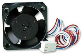 412F/2H-038, DC Fans Tubeaxial Fan, 40x40x10mm, 12VDC, 5.3CFM, Speed Signal/Open Collector Output