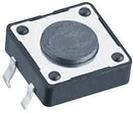 430456043736, Тактильная кнопка, WS-TATV, Top Actuated, Сквозное Отверстие, Round Button, 360 гс