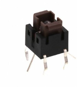 FSMIJ62BR04, Switch Tactile OFF (ON) SPST Rectangular Button PC Pins 0.05A 12VDC 500000Cycles 1.57N