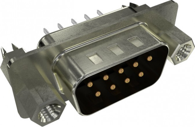 L717SDEH09POL2RM8, Разъем D-Sub; PIN: 9; гнездо; "папа"; на PCB,клипс