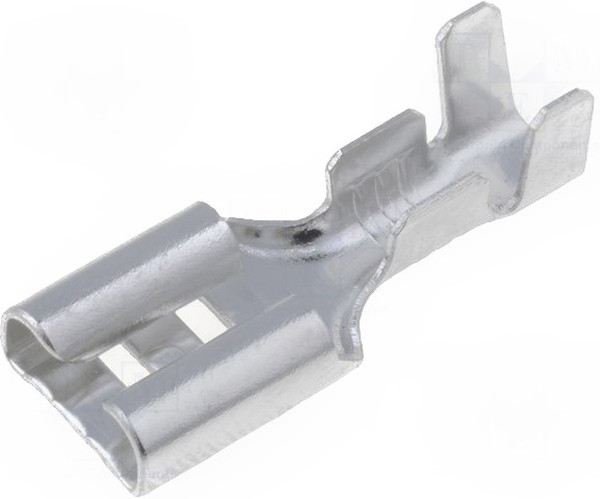 ST-005/3, Наконечник плоский, 6,3мм, 0,8мм, "мама", 1,5-2,5мм2, обжим