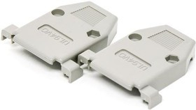 40-9715HX, D-Sub Backshells HOOD PLASTIC 15 POS.