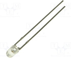 LTL-4236N, LED; 3mm; green; 12.6?40mcd; 45°; Front: convex; 2.1?2.6V