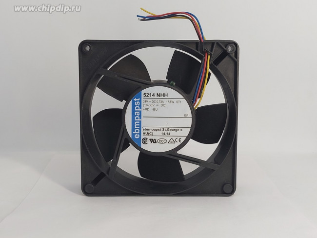 Вентилятор Ebmpapst 5214NHH 127x127x38 24v 0.73A