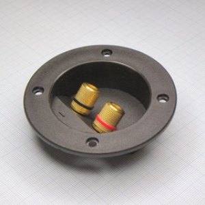 Зажим TM-106 Gold, терминал диаметром 75мм, 2 винтовых зажима