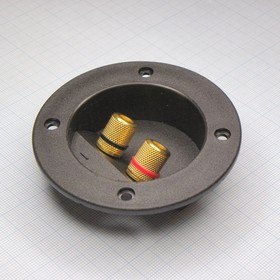 Зажим TM-106 Gold, терминал диаметром 75мм, 2 винтовых зажима