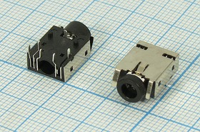 Розетка 3.5 стерео, контакты 6C, на блок, ST396S-1, ON-OFF