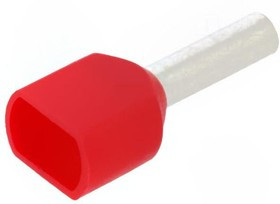 966144-4, Наконечник: втулка, изолированный, двойной, медь, 1мм2, 8мм, обжим
