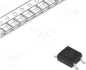 EL357N-G, Оптрон, SMD, Каналы: 1, Вых: транзисторный, Uизол: 3,75кВ, Uce: 80В