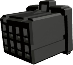 2-1827864-4, Headers &amp; Wire Housings 1200D RECPT 8P Y BLK