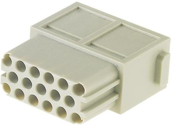 09140173101, Разъем: HAN, модуль, "мама", Han Modular DDD, PIN: 17, 10А, 160B 09140173101, Разъем: HAN, модуль, "мама", Han Modular DDD, PIN: 17, 10А, 160B