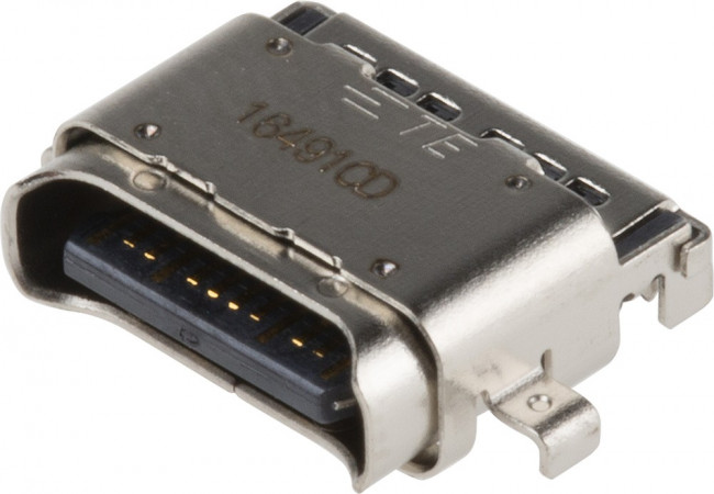 2295018-2, USB Connectors SPLASH PROOF USB TYPE C REC, DUAL SMT