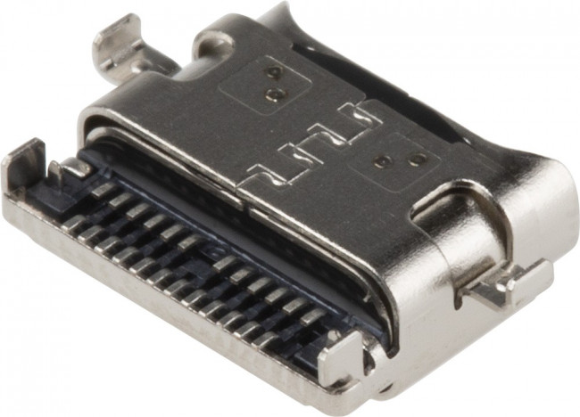 2295018-2, USB Connectors SPLASH PROOF USB TYPE C REC, DUAL SMT