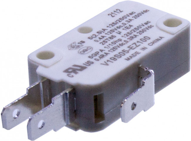 V19S05-EZ100, Микропереключатель SPDT 5A 125В переменного тока 100гр V19S05-EZ100, Микропереключатель SPDT 5A 125В переменного тока 100гр