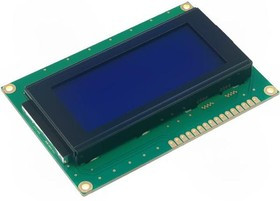 RC1604A-BIW-ESX, Дисплей: LCD, алфавитно-цифровой, STN Negative, 16x4, голубой