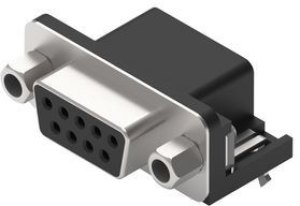 D-Sub connector, 9 pole, standard, angled, solder connection, 618009231321 D-Sub connector, 9 pole, standard, angled, solder connection, 618009231321
