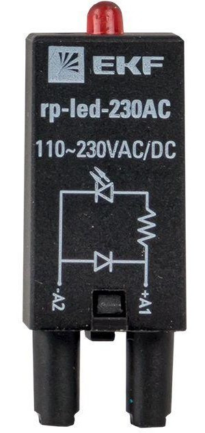 Модуль светодиодный 230 VAC для промежуточных реле RP AVERES EKF rp-led-230AC