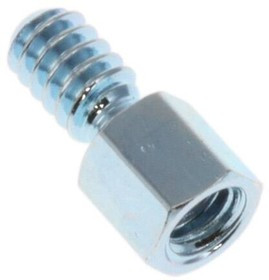 4500-632-S-12, Standoff Hex M/F 6-32-THD Steel Zinc Clear Chromate