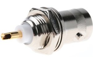 R141563161, jack Panel Mount BNC Connector, 50, Solder Termination, Straight Body