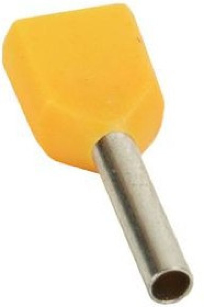 Наконечник штыревой втулочный под два провода НШвИ2 OptiKit T-Shv2-PVC- 2.5-10 (уп.100шт) КЭАЗ 278049