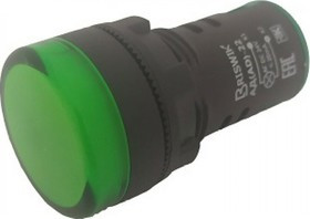 22AC/DC24V3.BR, Индикатор светодиодный АД-22 зеленый 24В AC/DC IP65