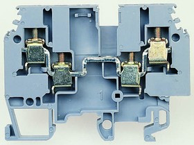 1SNA125479R2500, SNA Series Blue DIN Rail Terminal Block, 4mm², Single-Level, Screw Termination 1SNA125479R2500, SNA Series Blue DIN Rail Terminal Block, 4mm², Single-Level, Screw Termination