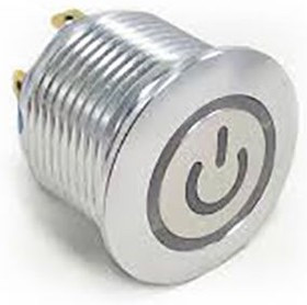 AV1921P312Q04, Pushbutton Switches AV19 DPL 3A POWER LED RED 12V