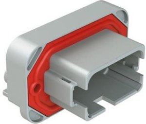 AT13-12PD-BM16, Automotive Connectors RA Flng Mnt PCB Rcpt 12POS Brw Tin Cont AT13-12PD-BM16, Automotive Connectors RA Flng Mnt PCB Rcpt 12POS Brw Tin Cont