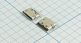 Разъем mini USB-20SD розетка, контакты 20P4C, монтаж на плату, угловой, SMD, miniUSB-20SD Разъем mini USB-20SD розетка, контакты 20P4C, монтаж на плату, угловой, SMD, miniUSB-20SD
