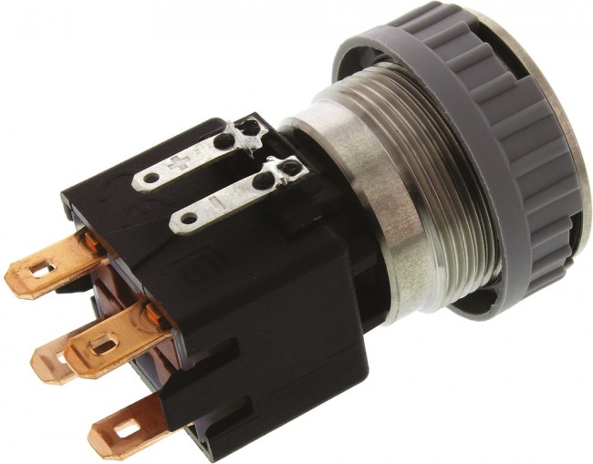 1241.6833.1121000, Переключатель: антивандальный, Пол: 2, DPST-NO, 12A/250ВAC, IP64