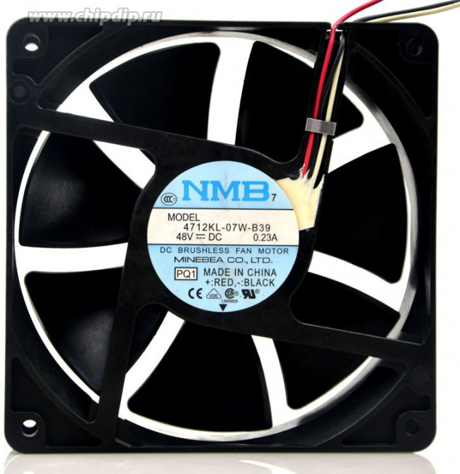 Вентилятор NMB 4712KL-07W-B39 0.23A 48v 3pin 120x120x32