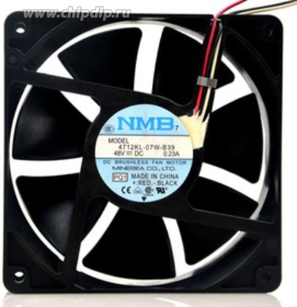Вентилятор NMB 4712KL-07W-B39 0.23A 48v 3pin 120x120x32