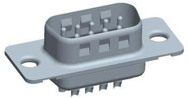 DEP09P065TXLF, D-Sub Standard Connectors 9P SOLDER MALE SHELL SIZE E