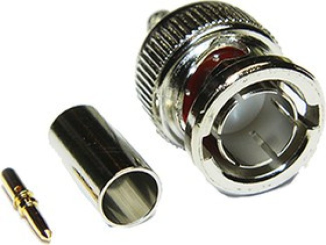 123-830-TNG RA7000, Plug Cable Mount BNC Connector, 75, Crimp Termination, Straight Body 123-830-TNG RA7000, Plug Cable Mount BNC Connector, 75, Crimp Termination, Straight Body