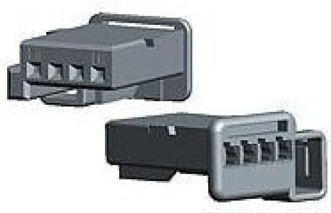 1379029-1, Корпус разъема, Гнездо, 4 вывод(-ов), 2.54 мм, Обжимными контактами AMP серии MQS
