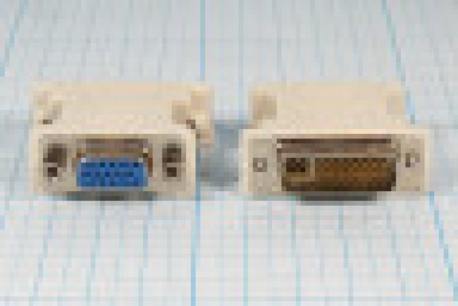 Штекер DVI 29/29P-гнездо DB15F, серый, Ni/пластик; №6794 G штек DVI 29/29P-гн DB15F\\сер\Ni/пл\ Штекер DVI 29/29P-гнездо DB15F, серый, Ni/пластик; №6794 G штек DVI 29/29P-гн DB15F\\сер\Ni/пл\