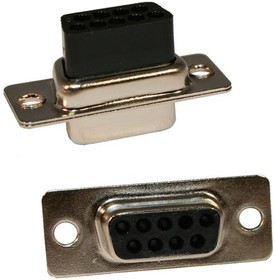 170-015-273L020, D-Sub Standard Connectors 15P Female Crimp w/ Clinch Nut 2