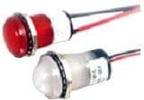 657-2902-103F, LED Panel Mount Indicators Orange 675fL 5V Dome Lens