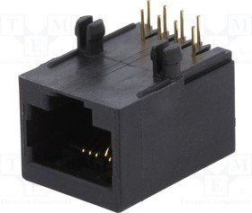 95679-001LF, Гнездо; RJ45; PIN: 8; Кат: 5; не экранированный; позолота; Конф: 8p8c