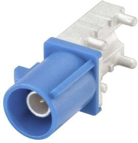 59S2AQ-40MT5-C_1, RF Connectors / Coaxial Connectors Plug PC-Board SMD Right Angle C Blue