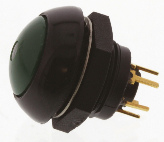 LP9-11231G25, Illuminated Push Button Switch, Momentary, Panel Mount, SPDT, Green LED, 28V dc, IP68S LP9-11231G25, Illuminated Push Button Switch, Momentary, Panel Mount, SPDT, Green LED, 28V dc, IP68S